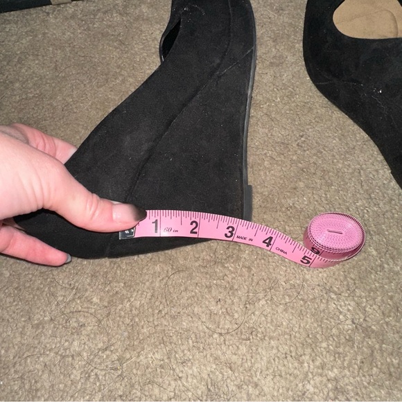 Black Rounded Toe Wedges - Picture 7 of 7